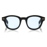 Tom Ford - Tom N.13 Sunglasses - Real Horn Squared Sunglasses - Dark Brown - FT5499-P - Sunglasses - Tom Ford Eyewear