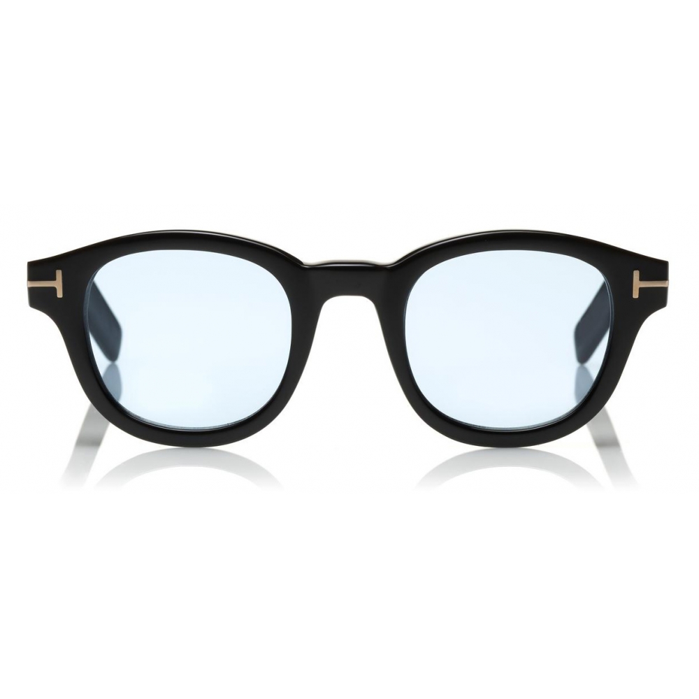 Tom Ford - Tom  Sunglasses - Real Horn Squared Sunglasses - Dark Brown  - FT5499-P - Sunglasses - Tom Ford Eyewear - Avvenice