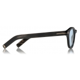 Tom Ford - Tom N.13 Sunglasses - Occhiali da Sole in Corno - Marroni Scuro - FT5499-P - Occhiali da Sole - Tom Ford Eyewear