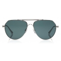 Tom Ford - Andes Sunglasses - Occhiali da Sole Stile Pilota in Metallo - Blu - FT0670 - Occhiali da Sole - Tom Ford Eyewear