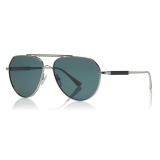 Tom Ford - Andes Sunglasses - Occhiali da Sole Stile Pilota in Metallo - Blu - FT0670 - Occhiali da Sole - Tom Ford Eyewear