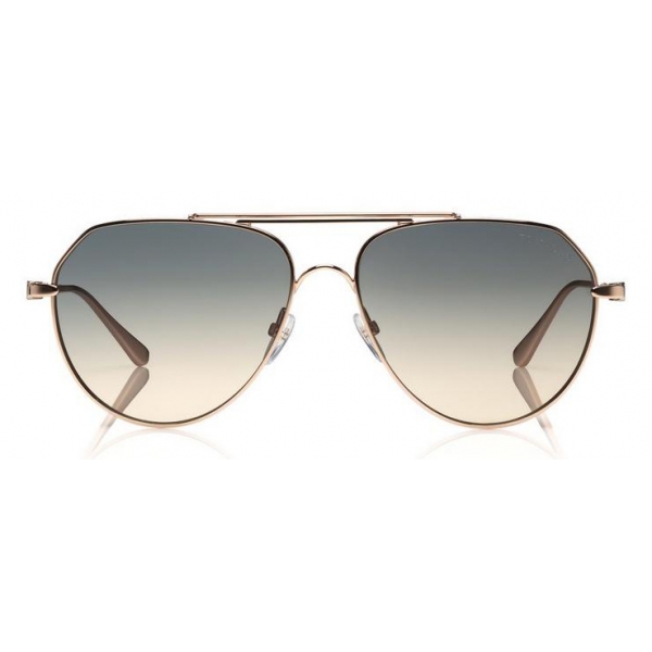 Tom Ford - Andes Sunglasses - Pilot Metal Style Sunglasses - Gold - FT0670  - Sunglasses - Tom Ford Eyewear - Avvenice