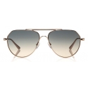 Tom Ford - Andes Sunglasses - Occhiali da Sole Stile Pilota in Metallo - Oro - FT0670 - Occhiali da Sole - Tom Ford Eyewear