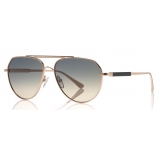 Tom Ford - Andes Sunglasses - Occhiali da Sole Stile Pilota in Metallo - Oro - FT0670 - Occhiali da Sole - Tom Ford Eyewear