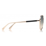 Tom Ford - Andes Sunglasses - Occhiali da Sole Stile Pilota in Metallo - Oro - FT0670 - Occhiali da Sole - Tom Ford Eyewear