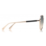 Tom Ford - Andes Sunglasses - Pilot Metal Style Sunglasses - Gold - FT0670 - Sunglasses - Tom Ford Eyewear