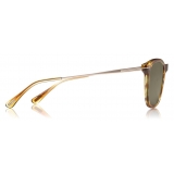 Tom Ford - Arnaud Sunglasses - Occhiali da Sole in Acetato - Avana Bionda - FT0625 - Occhiali da Sole - Tom Ford Eyewear