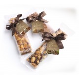 Vincente Delicacies - Crunchy Nougat Bar with Sicilian Hazelnuts - Eros - Opal Ribbon Flow-Pack