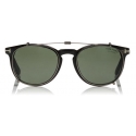 Tom Ford - Tom N.14 Sunglasses - Real Horn Squared Sunglasses - Blue - FT5498-P - Sunglasses - Tom Ford Eyewear