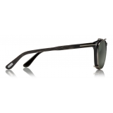 Tom Ford - Tom N.14 Sunglasses - Real Horn Squared Sunglasses - Blue - FT5498-P - Sunglasses - Tom Ford Eyewear
