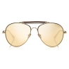 Tom Ford - Tom N.16 Sunglasses - Occhiali da Sole Stile Pilota - Oro Marroni - FT0704-P - Occhiali da Sole - Tom Ford Eyewear