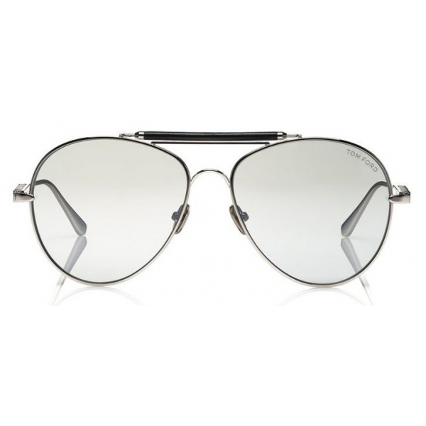 Tom Ford - Tom N.16 Sunglasses - Pilot Style Sunglasses - Silver - FT0704-P - Sunglasses - Tom Ford Eyewear