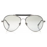 Tom Ford - Tom N.16 Sunglasses - Occhiali da Sole Stile Pilota - Argento - FT0704-P - Occhiali da Sole - Tom Ford Eyewear