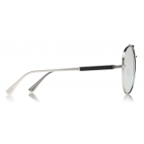 Tom Ford - Tom N.16 Sunglasses - Pilot Style Sunglasses - Silver - FT0704-P - Sunglasses - Tom Ford Eyewear