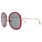 Pomellato - Round Frame Sunglasses - Red Gold - Pomellato Eyewear