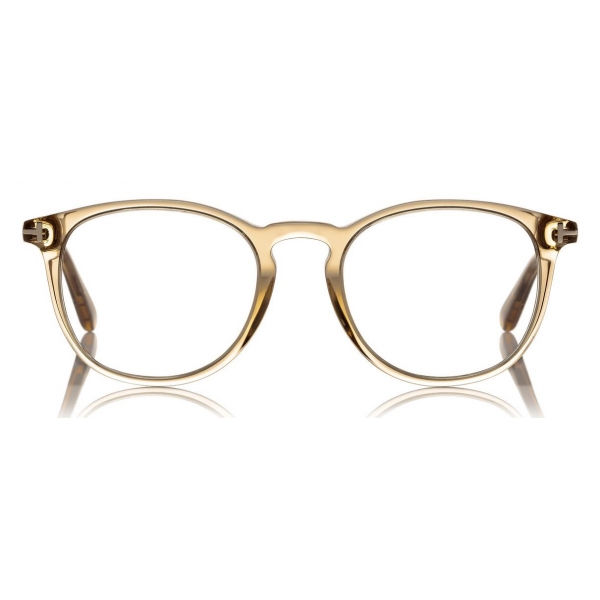 Tom Ford - Round Optical Glasses - Occhiali da Vista Rotondi - Miele di Opale - FT5401 - Occhiali da Vista - Tom Ford Eyewear