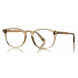 Tom Ford - Round Optical Glasses - Occhiali da Vista Rotondi - Miele di Opale - FT5401 - Occhiali da Vista - Tom Ford Eyewear