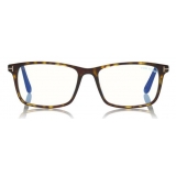 Tom Ford - Square Optical Glasses - Occhiali da Vista Quadrati - Avana Scuro - FT5584-B - Occhiali da Vista - Tom Ford Eyewear