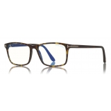 Tom Ford - Square Optical Glasses - Square Optical Glasses - Dark Havana - FT5584-B – Optical Glasses - Tom Ford Eyewear
