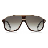 Tom Ford - Elliot Square Sunglasses - Occhiali da Sole Quadrati - Avana Scuro - FT0335 - Occhiali da Sole - Tom Ford Eyewear