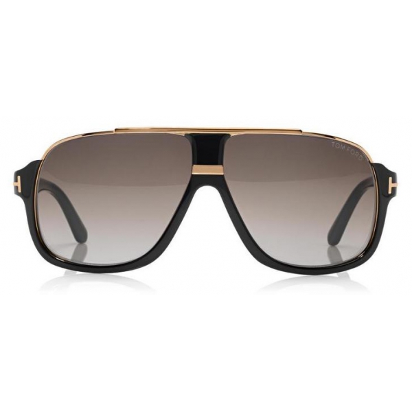 Tom Ford - Elliot Square Sunglasses - Occhiali da Sole Quadrati - Nero Lucido - FT0335 - Occhiali da Sole - Tom Ford Eyewear