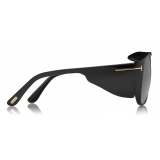 Tom Ford - Fender Sunglasses - Occhiali da Sole Quadrati in Acetato - Nero - FT0799 - Occhiali da Sole - Tom Ford Eyewear