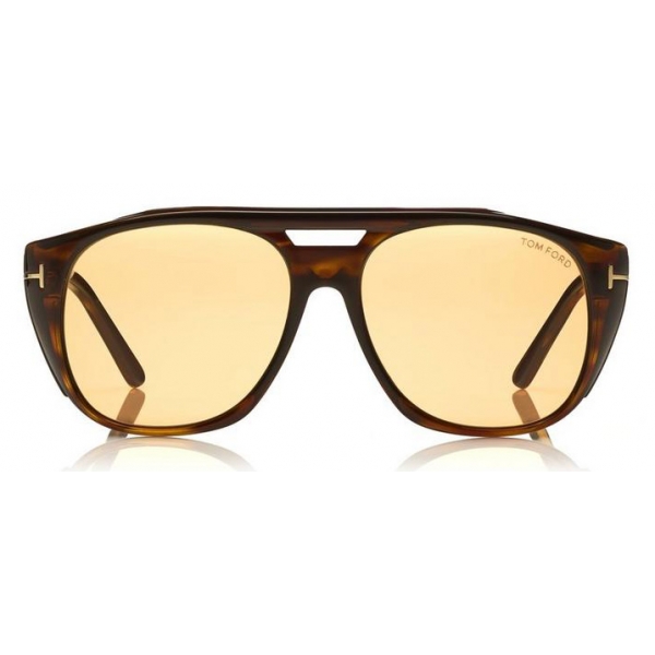 Tom Ford - Fender Sunglasses - Occhiali da Sole Quadrati in Acetato - Marroni - FT0799 - Occhiali da Sole - Tom Ford Eyewear