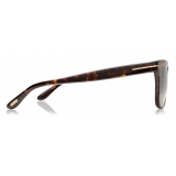 Tom Ford - Leo Polarized Sunglasses - Occhiali da Sole Quadrati - Havana - FT0336P - Occhiali da Sole - Tom Ford Eyewear