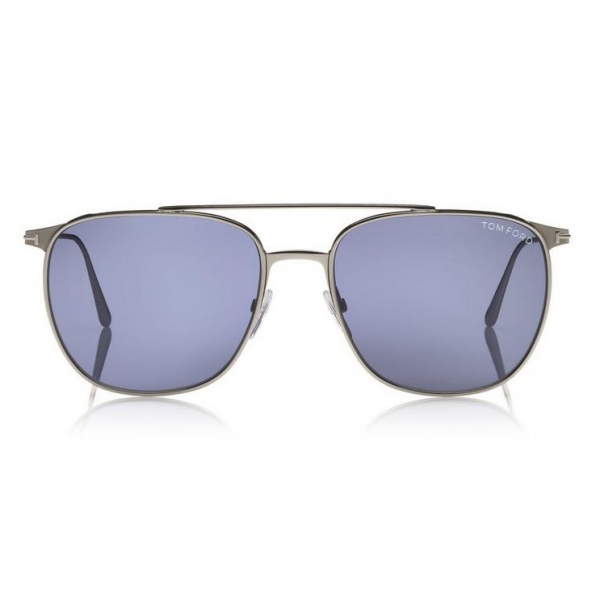 Tom Ford - Kip Sunglasses - Occhiali da Sole Quadrati in Metallo - Blu - FT0692 - Occhiali da Sole - Tom Ford Eyewear