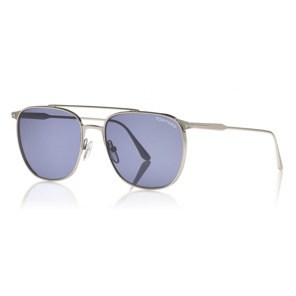 Tom Ford - Kip Sunglasses - Square Metal Sunglasses - Blue - FT0692 -  Sunglasses - Tom Ford Eyewear - Avvenice