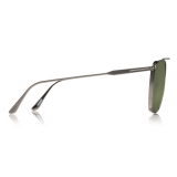 Tom Ford - Kip Sunglasses - Occhiali da Sole Quadrati in Metallo - Verde - FT0692 - Occhiali da Sole - Tom Ford Eyewear