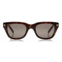 Tom Ford - Snowdon Sunglasses - Occhiali da Sole Quadrati Acetato - Avana Scuro - FT0237 - Occhiali da Sole - Tom Ford Eyewear