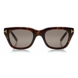 Tom Ford - Snowdon Sunglasses - Occhiali da Sole Quadrati Acetato - Avana Scuro - FT0237 - Occhiali da Sole - Tom Ford Eyewear