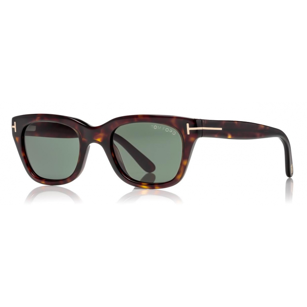 Tom - Snowdon Sunglasses - Squared Acetate Sunglasses - Dark Havana - FT0237 Sunglasses - Tom Ford - Avvenice