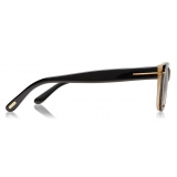 Tom Ford - Snowdon Sunglasses - Squared Acetate Sunglasses - Tortoise Black - FT0237 - Sunglasses - Tom Ford Eyewear
