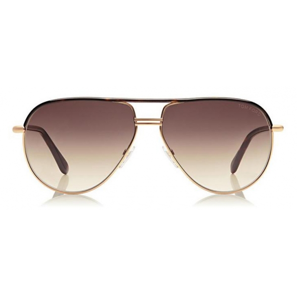 Tom Ford - Aviator Sunglasses - Occhiali da Sole Aviatore - Avana Scuro Marroni - FT0285 - Occhiali da Sole - Tom Ford Eyewear