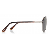 Tom Ford - Cole Aviator Sunglasses - Aviator Sunglasses - Dark Havana Brown  - FT0285 - Sunglasses - Tom Ford Eyewear - Avvenice