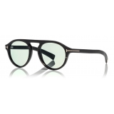 Tom Ford - Tom N.9 Sunglasses - Occhiali da Sole in Vero Corno - Marroni Scuro - FT5441-P - Occhiali da Sole - Tom Ford Eyewear