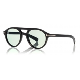 Tom Ford - Tom N.9 Sunglasses - Real Horn Frame Sunglasses - Dark Brown - FT5441-P - Sunglasses - Tom Ford Eyewear