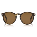 Tom Ford - Ian Polarized Sunglasses - Occhiali da Sole Rotondi - Avana Vintage - FT0591-P - Occhiali da Sole - Tom Ford Eyewear