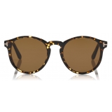 Tom Ford - Ian Polarized Sunglasses - Round Acetate Sunglasses - Vintage Havana - FT0591-P - Sunglasses - Tom Ford Eyewear