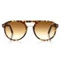 Tom Ford - Ivan Sunglasses - Round Acetate Sunglasses - Havana - FT0675 - Sunglasses - Tom Ford Eyewear