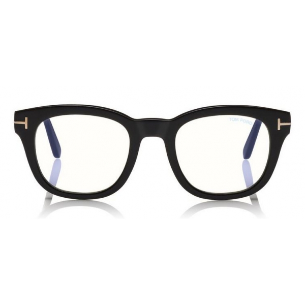 Tom Ford - Blue Block Square Optical Glasses - Square Optical Glasses - Black - FT5542-B - Optical Glasses - Tom Ford Eyewear