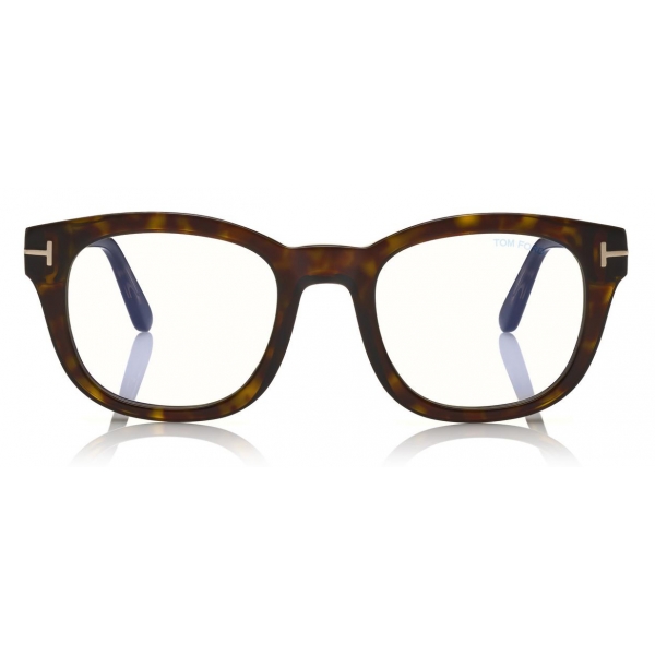 Tom Ford - Blue Block Optical Glasses - Square Optical Glasses - Dark Havana - FT5542-B - Optical Glasses - Tom Ford Eyewear