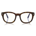 Tom Ford - Blue Block Optical Glasses - Square Optical Glasses - Dark Havana - FT5542-B - Optical Glasses - Tom Ford Eyewear