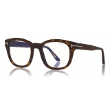 Tom Ford - Blue Block Optical Glasses - Square Optical Glasses - Dark Havana - FT5542-B - Optical Glasses - Tom Ford Eyewear
