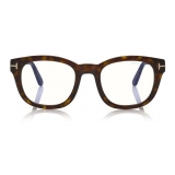 Tom Ford - Square Optical Glasses - Occhiali da Vista Quadrati - Avana Scuro - FT5542-B - Occhiali da Vista - Tom Ford Eyewear