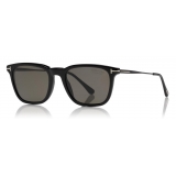 Tom Ford - Polarized Arnaud Sunglasses - Square Style Acetate Sunglasses - Black - FT0625-P - Sunglasses - Tom Ford Eyewear