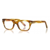 Tom Ford - Blue Block Optical Glasses - Square Optical Glasses - Opal Honey - FT5536-B - Optical Glasses - Tom Ford Eyewear