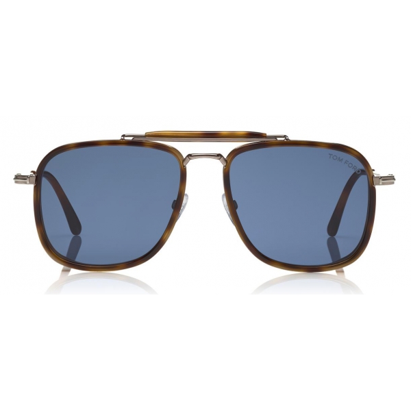 Tom Ford - Huck Sunglasses - Navigator Style Sunglasses - Blonde Havana - FT0665 - Sunglasses - Tom Ford Eyewear